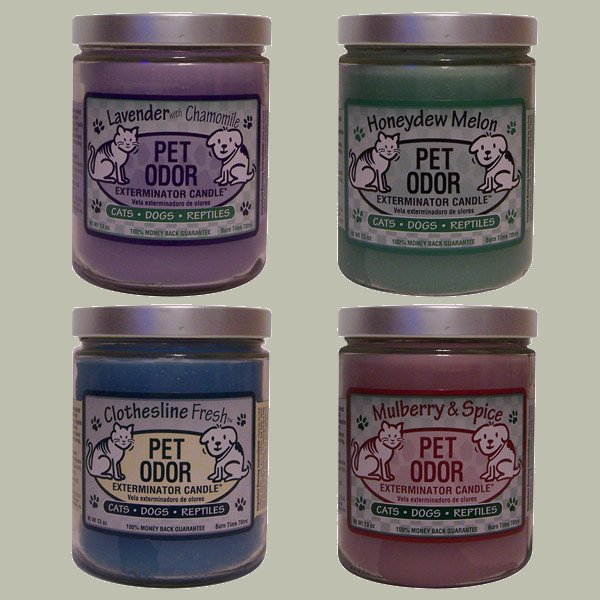 Click Here To Purchase Our Pet Odor Exterminator Candle 4 Pack 